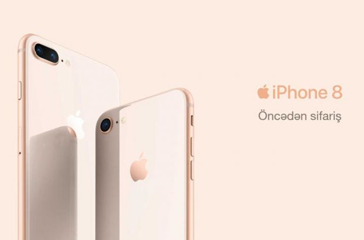 Azərbaycanda ilkin ödənişsiz iPhone 8 satışı başladı