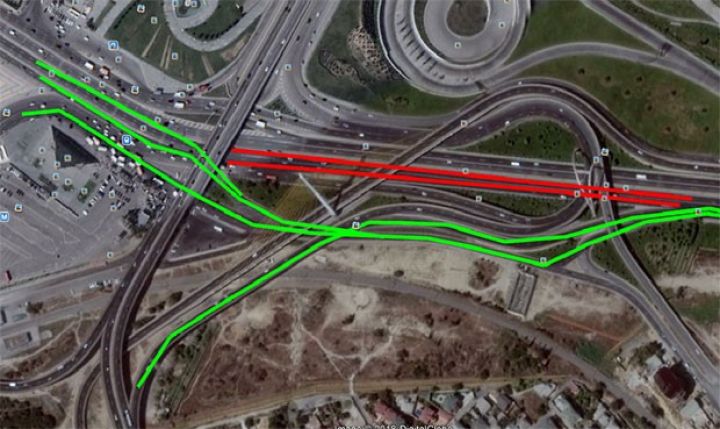 Bakıda yol qovşağında hərəkət məhdudlaşdırılır