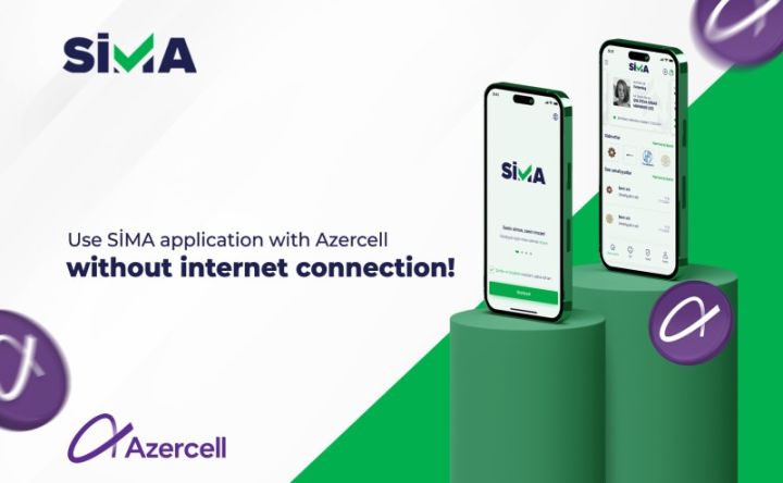 “Azercell” abunəçiləri internet olmadan belə SİMA-dan istifadə edə biləcəklər