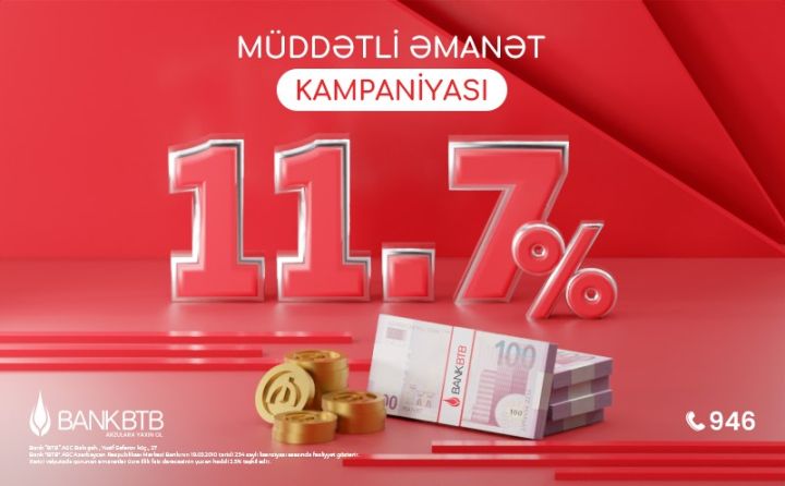 “Bank BTB”-dən “Müddətli Əmanət” kampaniyası