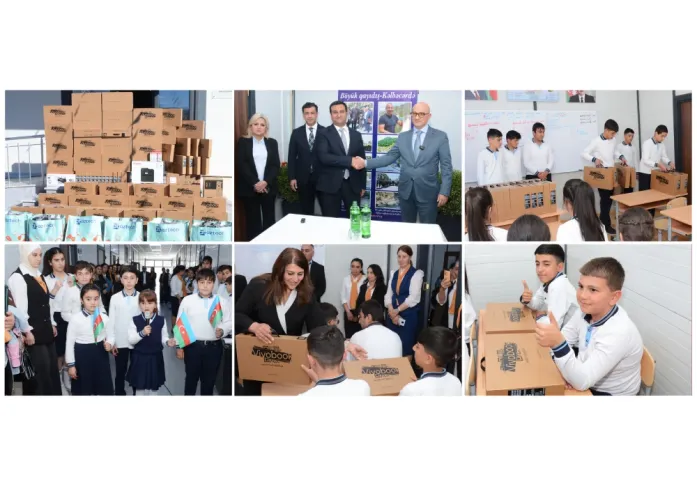 Şirkət Kəlbəcər məktəbinə 73 noutbuk hədiyyə etdi - FOTOLAR