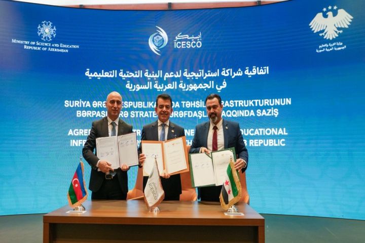 Azərbaycan Suriyada 10-a yaxın yeni məktəb tikəcək, 100-ə yaxınını əsaslı təmir edəcək