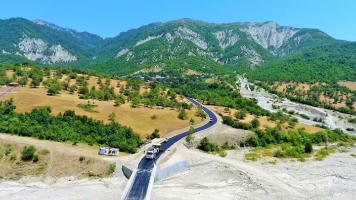 İsmayıllının cənnət olan 11 kəndinin  yolu yenidən qurulur